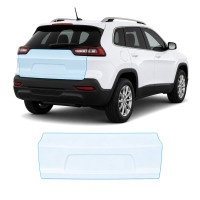 Антигравийная защитная бронепленка по лекалам для Jeep Cherokee KL facelift 2019-2023 - зона крышки багажника