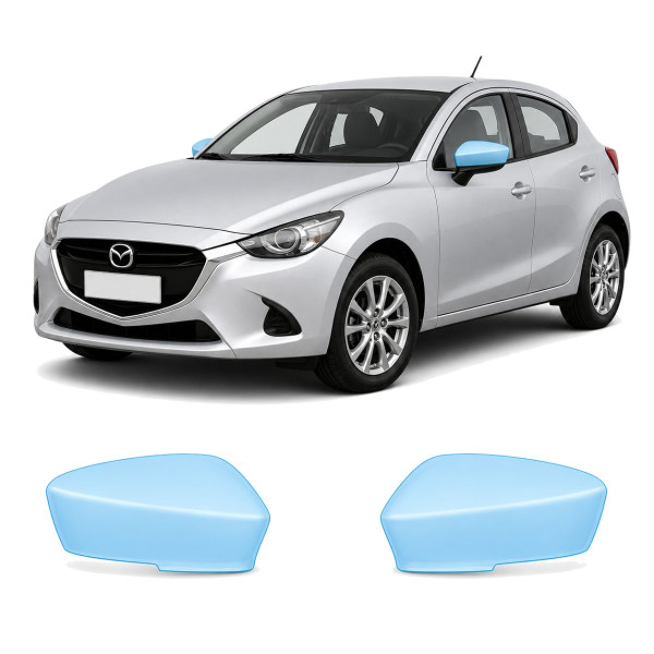 Антигравийная защитная бронепленка по лекалам для Mazda Mazda2 DJ 2014-2019 - зеркала