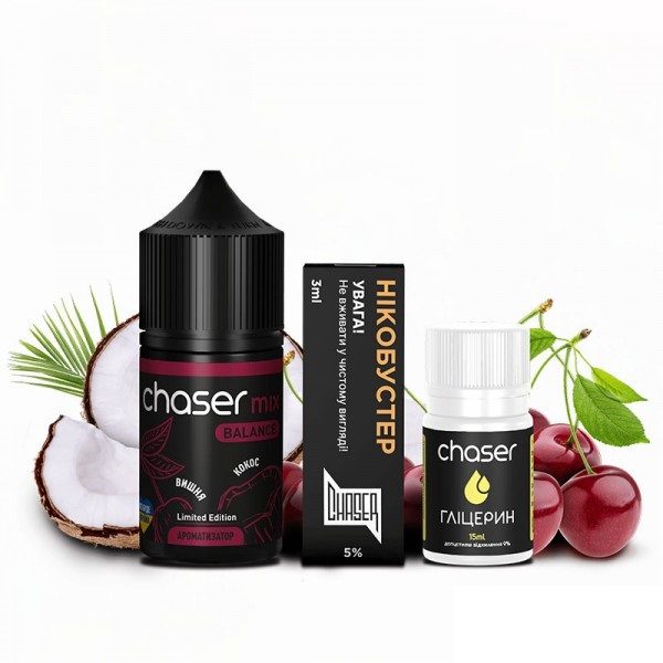 Рідина Chaser Самозаміс Mix ULTRA 30ml Вишня Кокос (limited) 