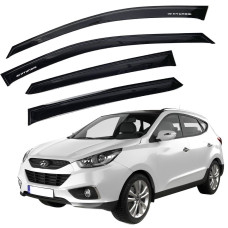 Дефлектори вікон ветровики Hyundai IX 35 2010- (Voron Glass) VH20909