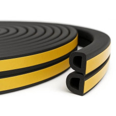 Ущільнювач універсальний для бокового скла B-Type EPDM 10 x 5 мм (Бухта 5 метрів)