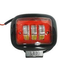 Світлодіодна додаткова LED фара Квадратна 20х100х60 mm / 30W / 10Wх3 / Далекий 1 шт