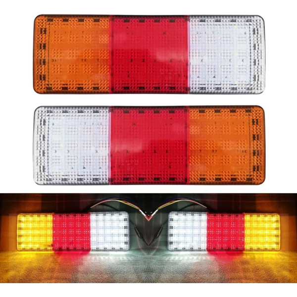 LED Задній ліхтар квадратний 75LED 10-30V 265 x92 мм 2 шт (BL-64975)