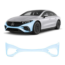 Антигравийная защитная бронепленка по лекалам для Mercedes-Benz EQS 2021- передний бампер