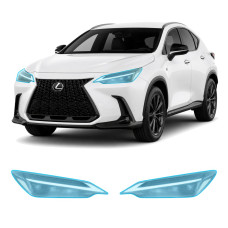 Антигравійна захисна бронеплівка за лекалами для Lexus NX AZ20 2021- оптика (фари та ПТФ)