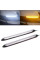 LED Дневные ходовые огни ДХО 12V 23 см Бегущий поворот 2 шт (Белый и Желтый Свет)