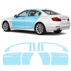 Антигравийная защитная бронепленка по лекалам для BMW 5 Series F10 facelift 2013-2017 - зоны дверей и стойки окон