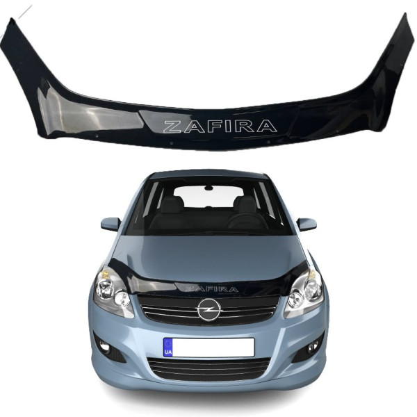 Дефлектор капоту мухобійка Opel Zafira B 2006-2011 Voron Glass