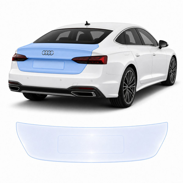 Антигравийная защитная бронепленка по лекалам для Audi A5 B10 2024- зона крышки багажника