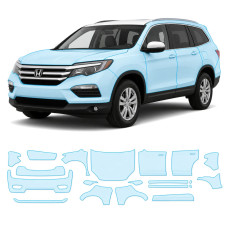 Антигравійна захисна бронеплівка за лекалами для Honda Pilot III 2016-2018 - повний кузов