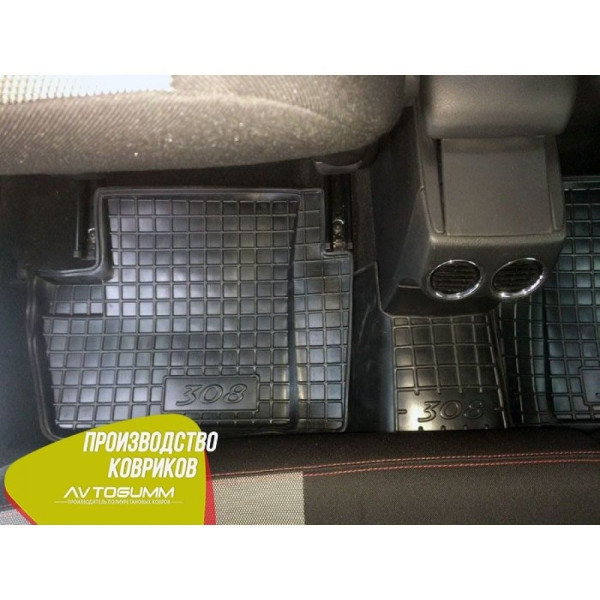 Автомобильные коврики в салон Peugeot 308 2008- (Avto-Gumm)