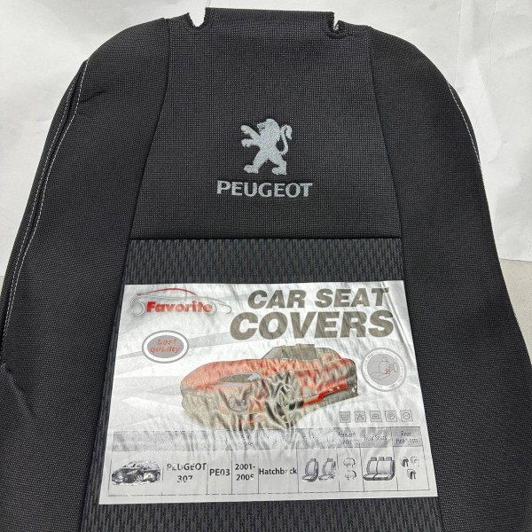 Чехлы на сидения модельные для Peugeot 307 2001-2005