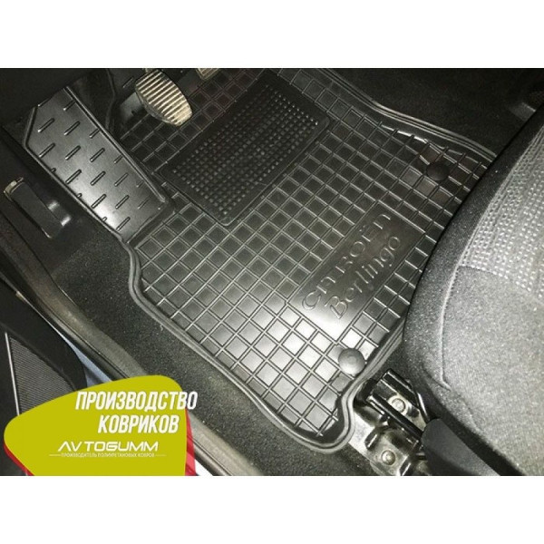 Автомобільні килимки в салон Citroen Berlingo 08-/Peugeot Partner 08- (Avto-Gumm)