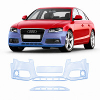 Антигравійна захисна бронеплівка за лекалами для Audi A4 B8 2008-2015 - передній бампер