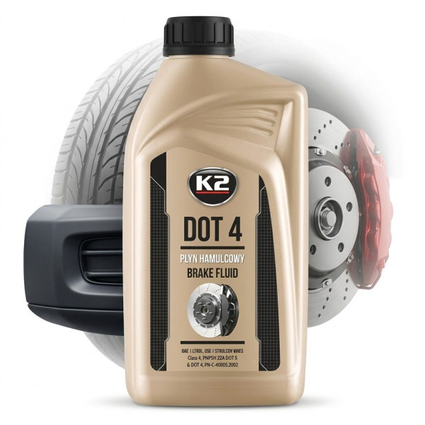 Гальмівна рідина K2 Dot-4 Brake Fluid 1000 мл (T108)