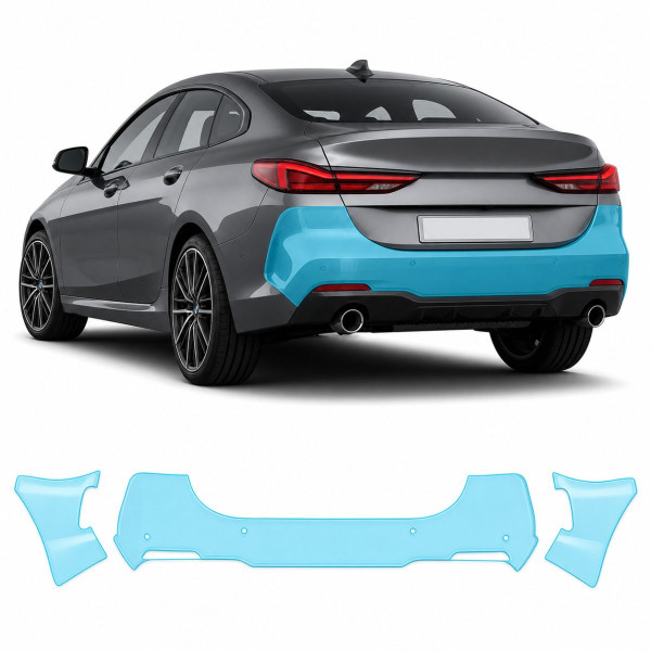Антигравійна захисна бронеплівка за лекалами для BMW 2 Series Gran Coupe F44 2019-2024 - задній бампер