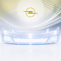 Антигравийная защитная бронепленка по лекалам для Opel Insignia A facelift 2013-2017 - передний бампер