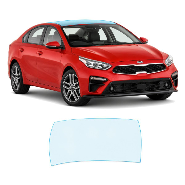 Антигравійна захисна бронеплівка за лекалами для Kia Cerato/Forte BD 2018-2021 - зона даху