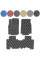 Коврики в салон для Mazda CX 9 2007-2016 Экокожа c подпятником 5 шт (Rombus)
