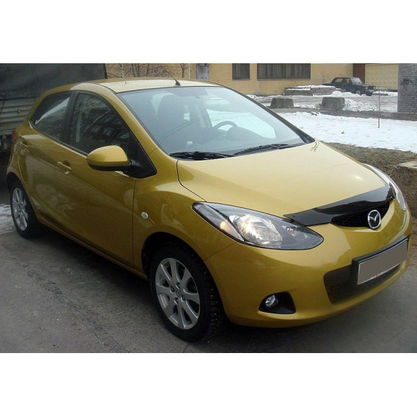 Дефлектор капоту мухобійка для MAZDA 2 2008-