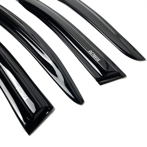 Дефлектори вікон вітровики Acrylic для Skoda A5 2004-2014 Liftback Гнучкі
