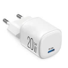Мережевий зарядний пристрій Brevia ePowerGaN PD20W USB-C білий 44020GCW
