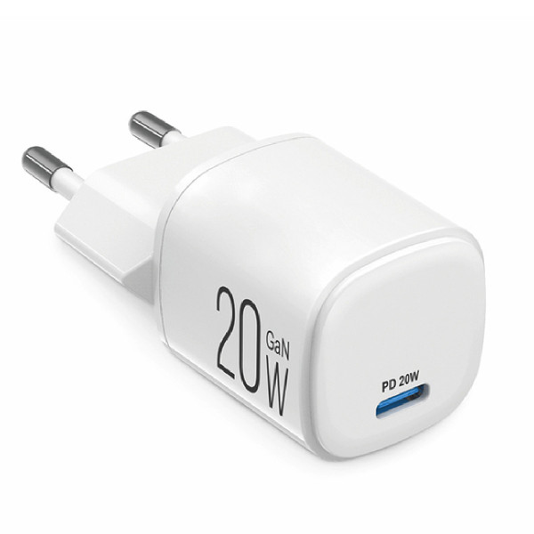 Сетевое зарядное устройство Brevia ePowerGaN PD20W USB-C белый 44020GCW