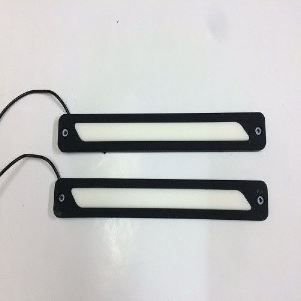 Денні ходові вогні ДХО гнучкі на скотчі 12v / 21 см / Яскраві / Білі 2 шт (№21)