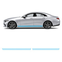 Антигравийная защитная бронепленка по лекалам для Mercedes-Benz CLS C257 2018-2021 - нижняя зона кузова пороги