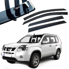 Дефлекторы окон ветровики HIC для Nissan X-Trail (T31) 2007-2014 Дымчятый Акрил (NI35)