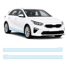 Антигравійна захисна бронеплівка за лекалами для Kia Ceed CD 2018-2021 - нижня зона кузова пороги