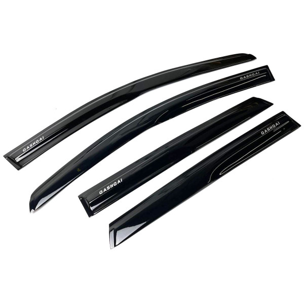 Дефлекторы окон ветровики Acrylic для Nissan Qashqai 2007-2014 Гибкие