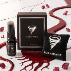 Ароматизатор автомобильный Hurricane Black Standart (В комплекте Спрей 10 мл)