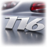 Эмблема надпись 116 скотч 75 x 28 мм 2011-2014 (wiwo 639 817 3914)