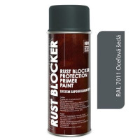 Фарба аерозольна Антиіржа Deco color 4в1 Rust Blocker 400 мл (RAL 7011) Сіра