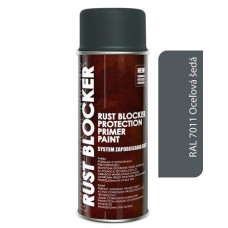 Фарба аерозольна Антиіржа Deco color 4в1 Rust Blocker 400 мл (RAL 7011) Сіра