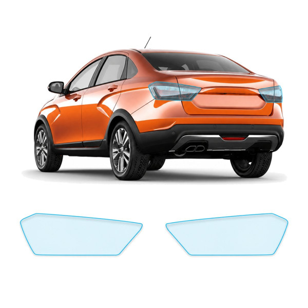 Антигравійна захисна бронеплівка за лекалами для LADA Vesta Cross 2180 2018-2022 - задні ліхтарі стопи