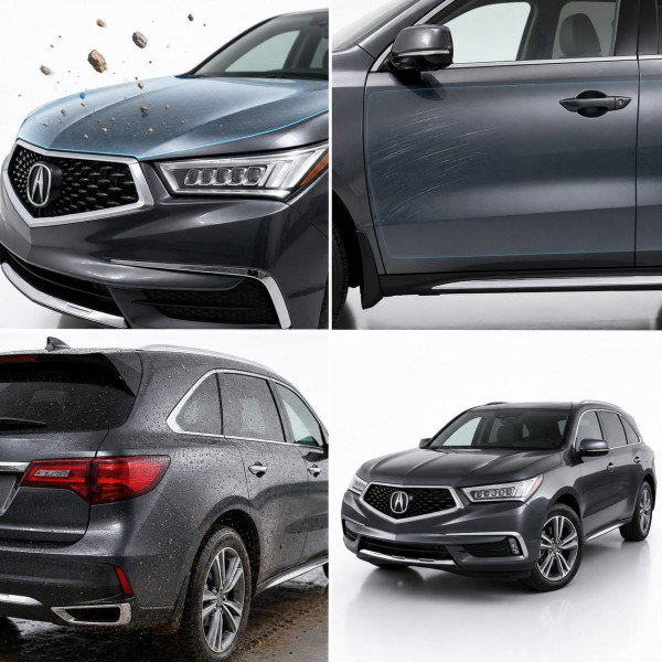 Антигравійна захисна бронеплівка за лекалами для Acura MDX YD3 facelift 2017-2020 - зона даху