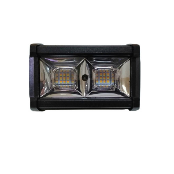 Додаткова світлодіодна LED фара 54W (3W*18) 10-30V 125x70x55 mm Далекий (білий жовтий) (JR-I-54W) 1 шт