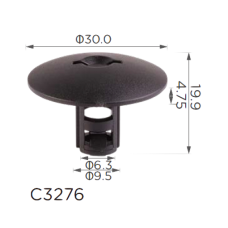 Гайки бризковика Renault, Opel (7703081127, 20125) (C3276)