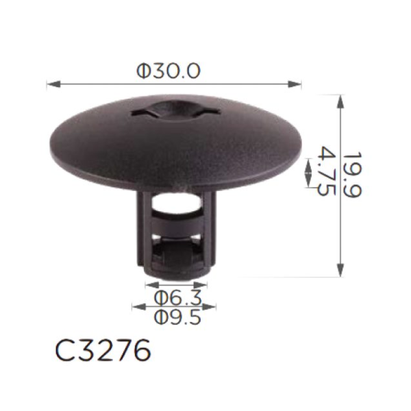 Гайки брызговика Renault, Opel (7703081127, 20125) (C3276)