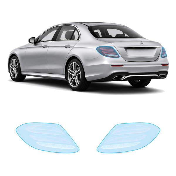 Антигравийная защитная бронепленка по лекалам для Mercedes-Benz E-Class W213 2016-2020 - задние фонари стопы