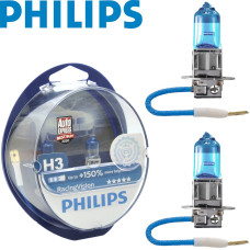 Автолампа галогенна Philips Racing Vision +150% H3 12V 55W Pk22s 2 шт (12336RVS2)