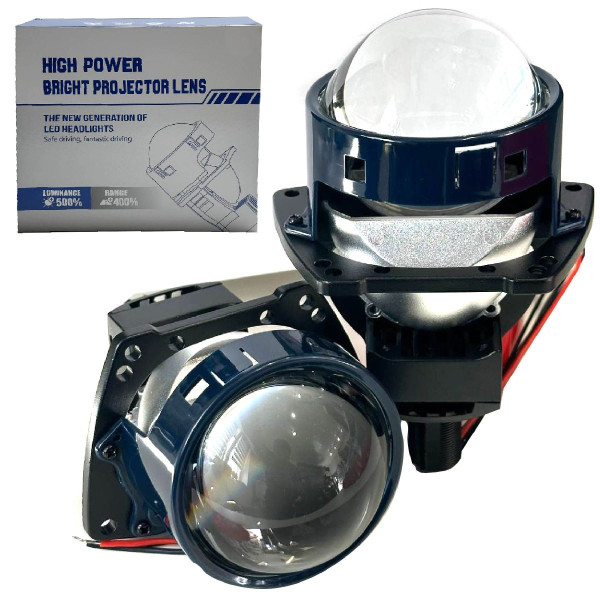 Автомобильные BI-LED линзы D3" дюйма D76 мм A1 60 / 70Вт 5500К 2 шт