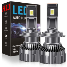 LED лампи автомобільні R11 H11 H8 H9 70W (11600lm 6000K +400% IP68 DC9-24V)
