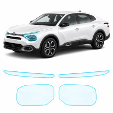 Антигравійна захисна бронеплівка за лекалами для Citroen C4 X I 2022- оптика (фари та ПТФ)