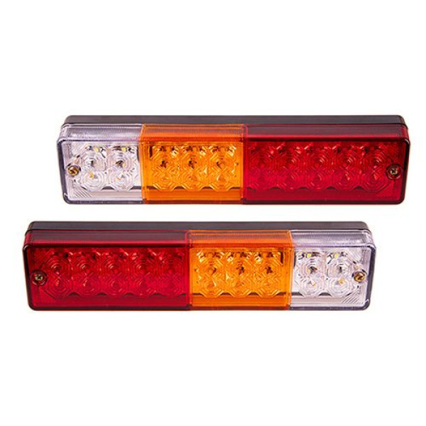 LED Задний фонарь квадратный 20LED 12-24V 238х51х31 мм 2 шт (BL-64920)