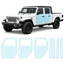 Антигравійна захисна бронеплівка за лекалами для Jeep Gladiator JT 2019-2023 - зони дверей і стійки вікон