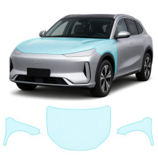 Антигравійна захисна бронеплівка за лекалами для Geely Galaxy E5 (EX5) I 2024- капот і передні крила