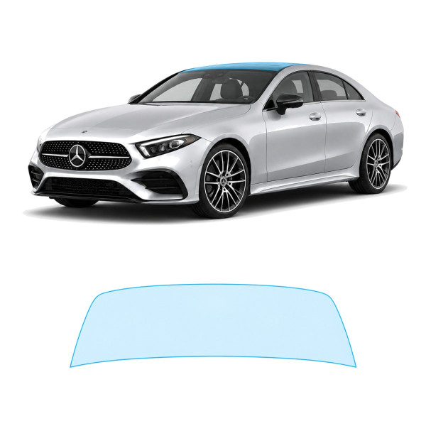 Антигравийная защитная бронепленка по лекалам для Mercedes-Benz CLS C257 facelift 2021-2023 - зона крыши